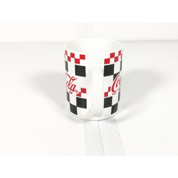 Vintage NOS Gibson 2000 Coke Cola Checkerboard 50's Diner Mug 11oz - Picture 3 of 6
